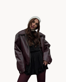 Jacke Damen | Oversized & Elegant in Braun