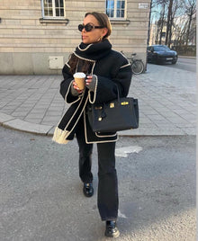 Jacke Damen | Warm & Vielseitig für den Winter in Dunkelgrau