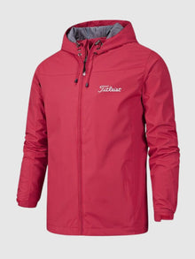 Jacke Herren | Wind- & Wasserdicht mit Kapuze in Rot