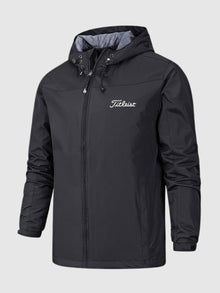 Jacke Herren | Wind- & Wasserdicht mit Kapuze in Schwarz