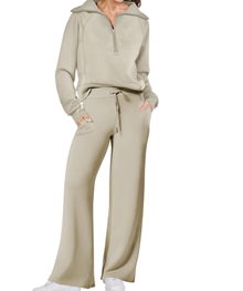 Jogging Outfit Damen | Zweiteiler & Bequem in Beige