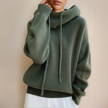 Kapuzenpullover Damen | Oversize & Kordelzug in Grün