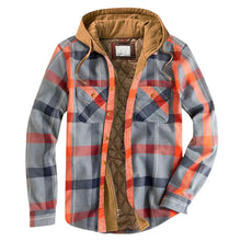 Kapuzenpullover Herren | Gefüttert & Warm mit Kapuze in Orange