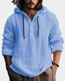 Kapuzenpullover Herren | Leicht & Atmungsaktiv in Blau