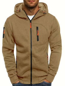 Kapuzenpullover Herren | Sportlich Modern & Angenehm Warm in Braun