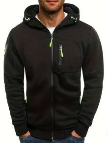 Kapuzenpullover Herren | Sportlich Modern & Angenehm Warm in Schwarz