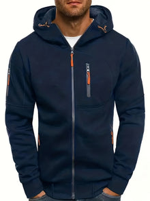 Kapuzenpullover Herren | Sportlich Modern & Angenehm Warm in Dunkelblau