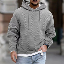 Kapuzenpullover Herren | Strukturiert & Bequem mit Kapuze in Grau