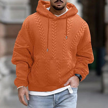 Kapuzenpullover Herren | Strukturiert & Bequem mit Kapuze in Orange