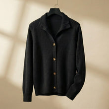 Skye | Klassischer Cardigan mit Knöpfen in Schwarz