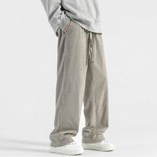 Quinn - Strukturierte Hose in Grau