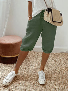 Rafaella - Bequeme Shorts in Grün