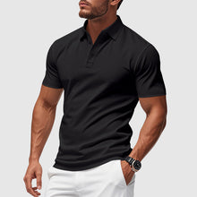 Sander | Klassisches Polo-Shirt in Schwarz