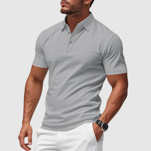 Sander | Klassisches Polo-Shirt in Grau