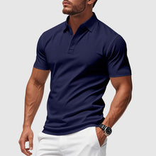 Sander | Klassisches Polo-Shirt in Blau