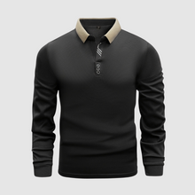 Langarm Poloshirt Herren | Klassisch & Kombinierbar in Schwarz