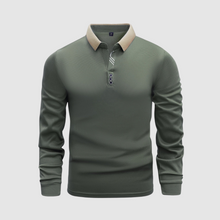 Langarm Poloshirt Herren | Klassisch & Kombinierbar in Grün