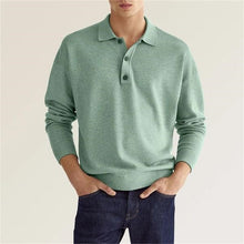Langarm Poloshirt Herren | Klassischer Kragen & Bequem in Grün