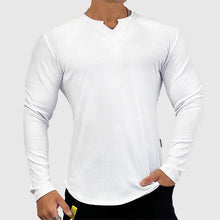 Langarm Shirt Herren | Figurbetont & Bequem in Weiß