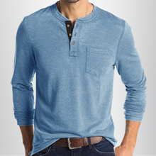 Langarm Shirt Herren | Lässig & Bequem in Hellblau
