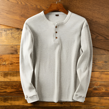Langarmhemd Herren | Knopfleiste & Zeitloser Look in Grau