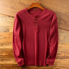 Langarmhemd Herren | Knopfleiste & Zeitloser Look in Rot