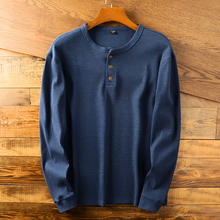 Langarmhemd Herren | Knopfleiste & Zeitloser Look in Marineblau
