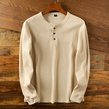 Langarmhemd Herren | Knopfleiste & Zeitloser Look in Beige