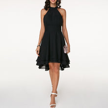 Carmelita | Sexy Cocktailkleid mit Neckholder in Schwarz