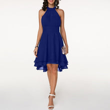 Carmelita | Sexy Cocktailkleid mit Neckholder in Blau