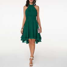 Carmelita | Sexy Cocktailkleid mit Neckholder in Grün