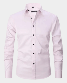 Langarm Polo Herren | Elegant & Kombinierbar in Hellrosa