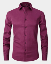 Langarm Polo Herren | Elegant & Kombinierbar in Dunkelrosa