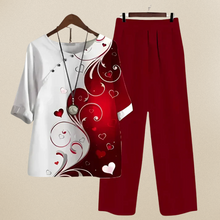 Loui™ – Ein bequemes und Schickes Set aus Hemd und Hose in Rot