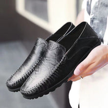 Loafers Herren | Handgenähter Mokassin-Stil für Business & Freizeit in Schwarz