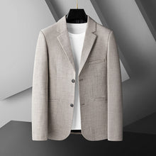 Herren Klassischen Glatte Front Casual Blazer in Beige