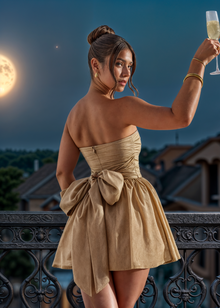 Lila | Pailletten-Minikleid in Gold