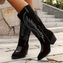 Lisa Wild Spirit Bestickte Westernstiefel in Schwarz