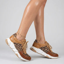 Chunky Sneaker für Damen mit Memory Foam in Braun