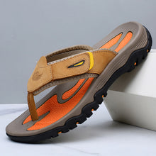 Sommerfeld | Leder-Sandalen mit Komfortfußbett in Kamel