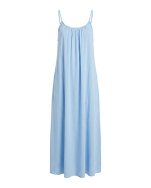 Maxi Dress Damen | Rückenfreies Trägerkleid in Hellblau