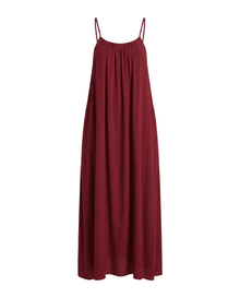Maxi Dress Damen | Rückenfreies Trägerkleid in Rot
