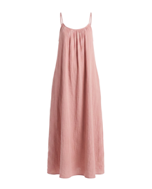 Maxi Dress Damen | Rückenfreies Trägerkleid in Rosa