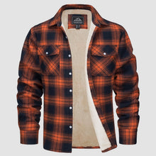 FRITZ | Fleece-Lined Shirt Jacket in Orange