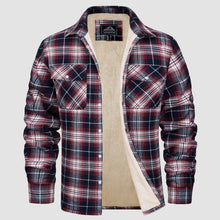 FRITZ | Fleece-Lined Shirt Jacket in Rot