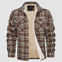 FRITZ | Fleece-Lined Shirt Jacket in Braun