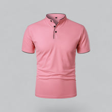 Sommerfeld | Poloshirt ohne Kragen in Rosa