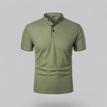 Sommerfeld | Poloshirt ohne Kragen in Grün