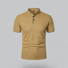 Sommerfeld | Poloshirt ohne Kragen in Khaki