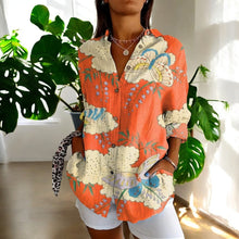 Irelle | Stylische Bluse mit Blumenmuster in Orange